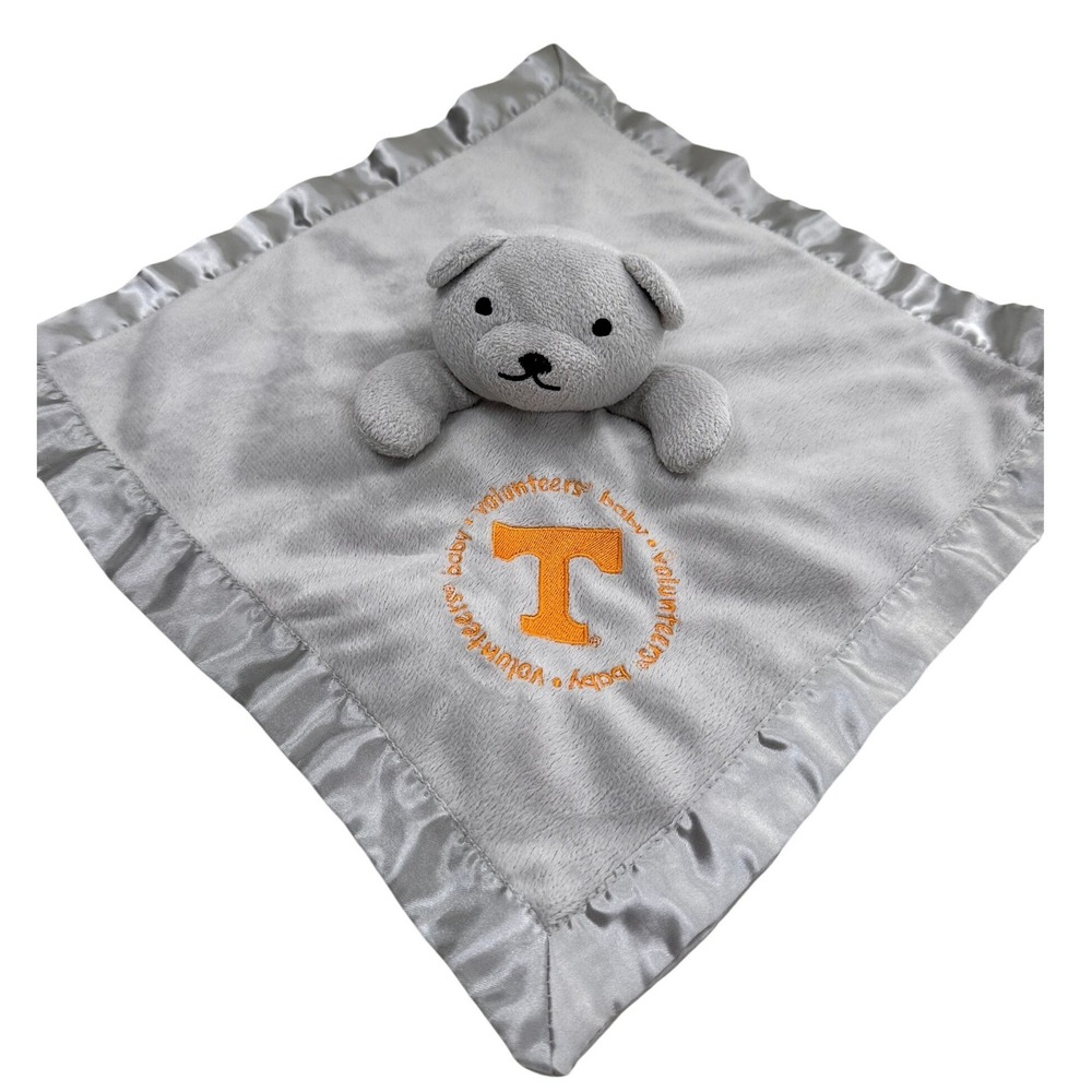 Baby Fanatic Tennessee Volunteers Bear Lovey Plush Security Blanket Gray Orange